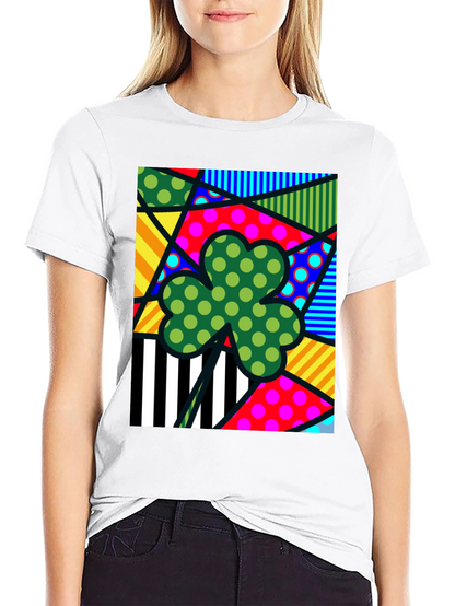 Funky Shamrock T-Shirt - St. Patricks Day Style