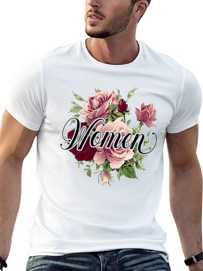 Floral Womens T-Shirt - Elegant Design