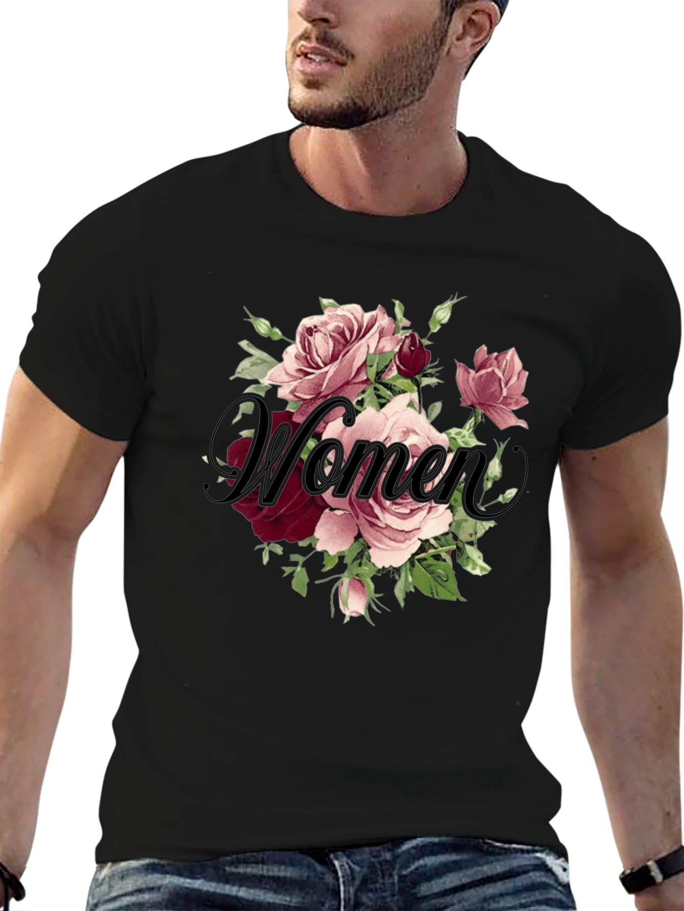 Floral Womens T-Shirt - Elegant Design