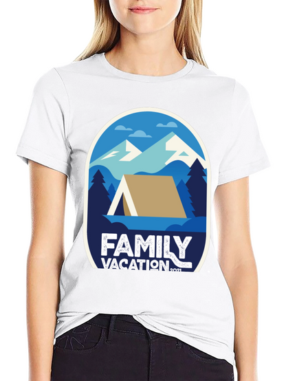 Family Vacation 2021 T-Shirt - Camping Adventure Tee