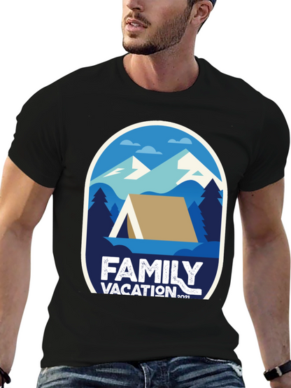 Family Vacation 2021 T-Shirt - Camping Adventure Tee