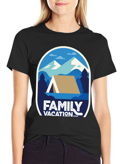 Family Vacation 2021 T-Shirt - Camping Adventure Tee