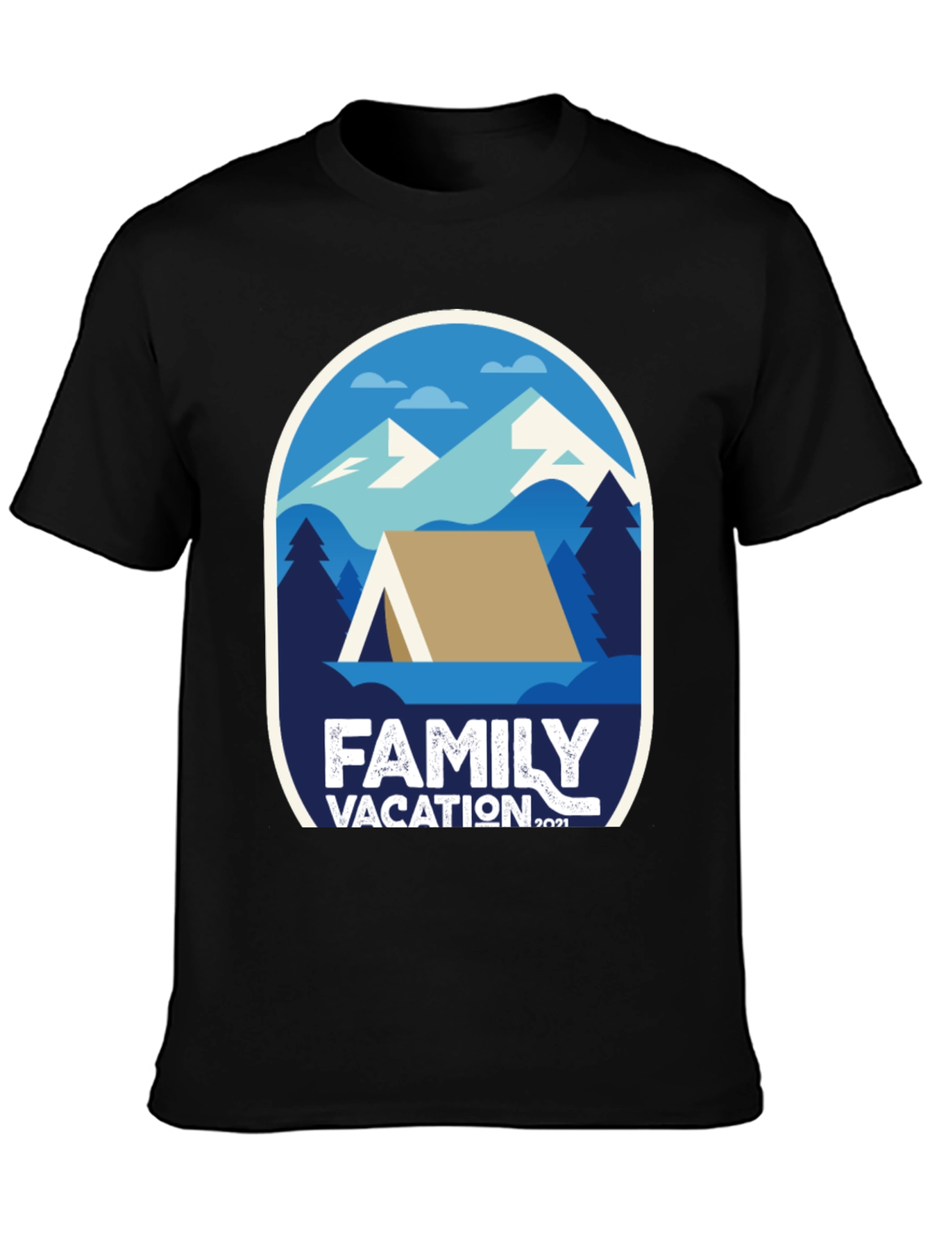 Family Vacation 2021 T-Shirt - Camping Adventure Tee