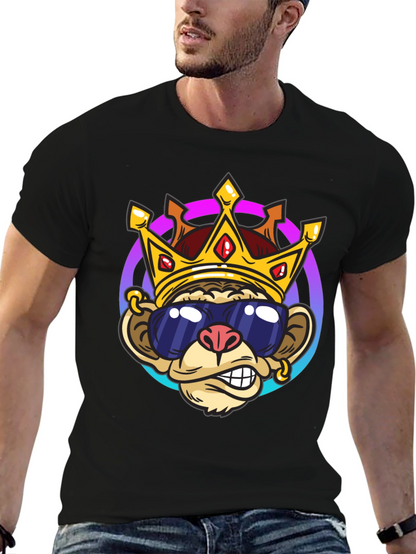 Monkey King Graphic Tee - Cool Cartoon Design