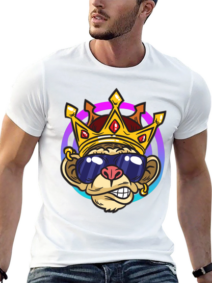 Monkey King Graphic Tee - Cool Cartoon Design