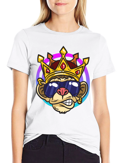 Monkey King Graphic Tee - Cool Cartoon Design