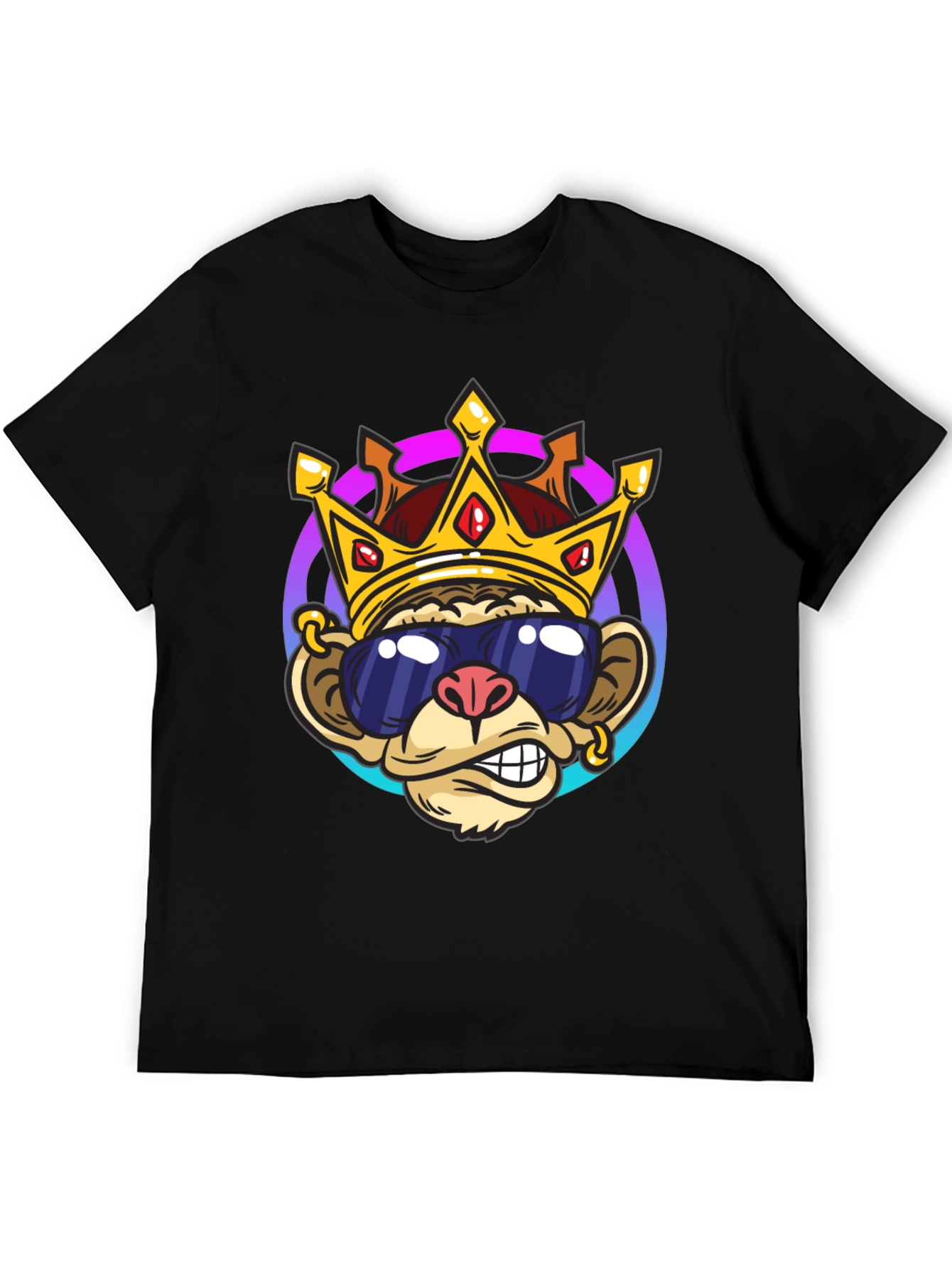Monkey King Graphic Tee - Cool Cartoon Design
