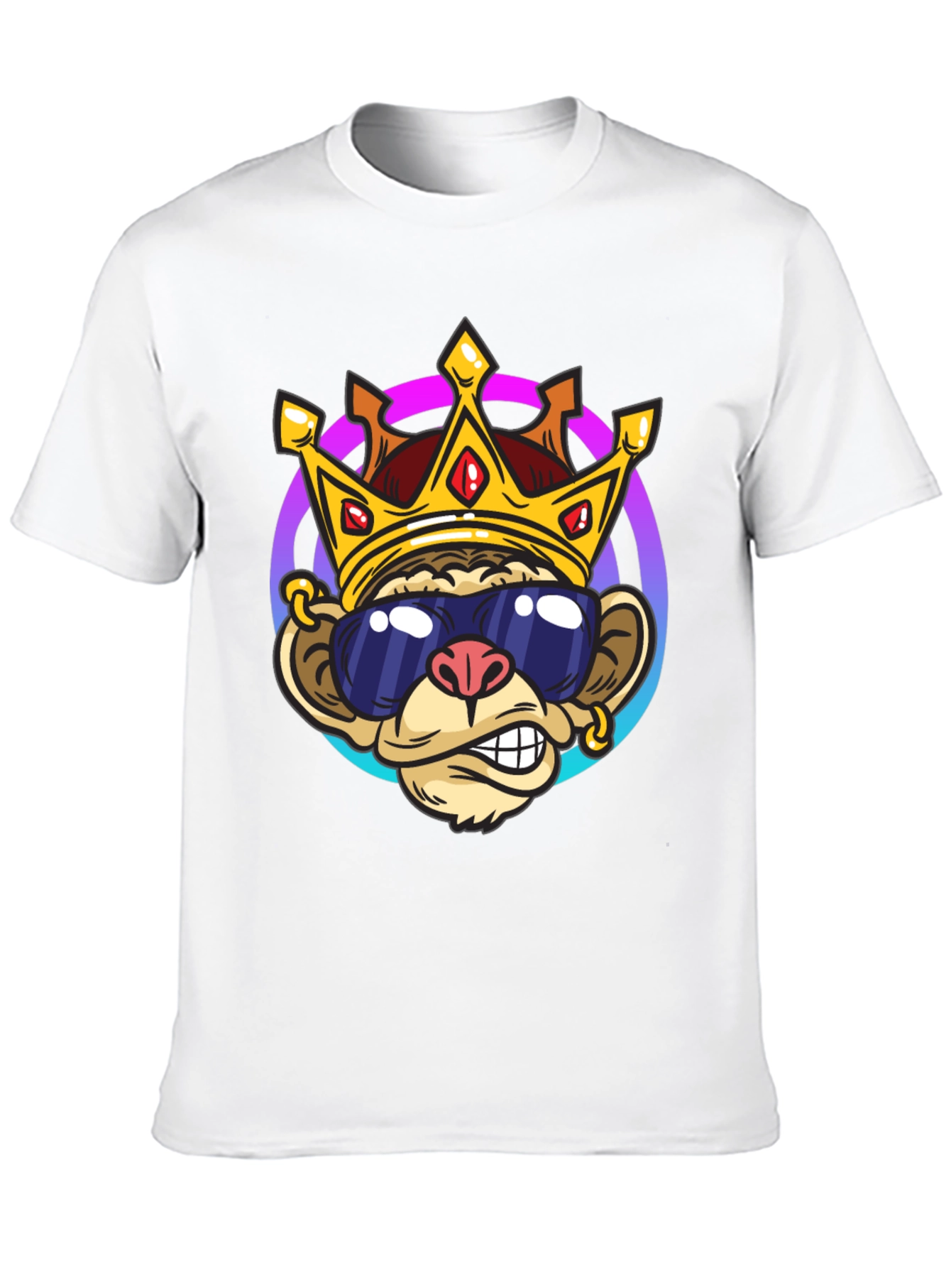 Monkey King Graphic Tee - Cool Cartoon Design