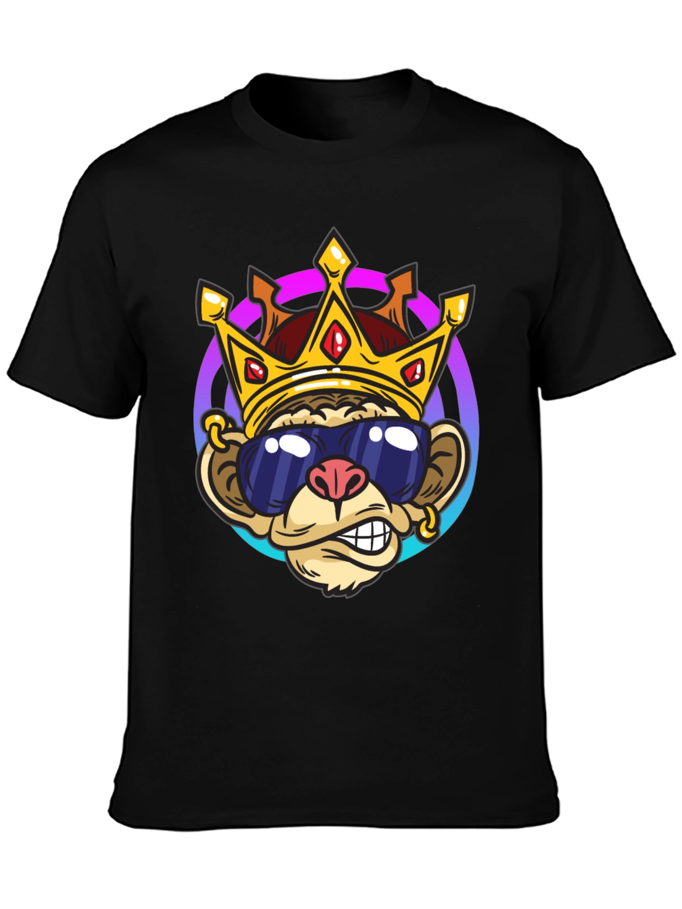 Monkey King Graphic Tee - Cool Cartoon Design