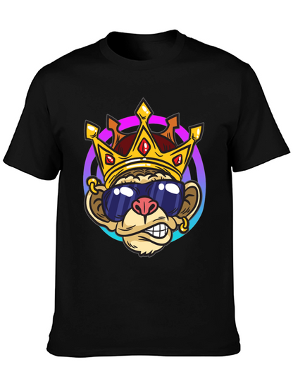 Monkey King Graphic Tee - Cool Cartoon Design