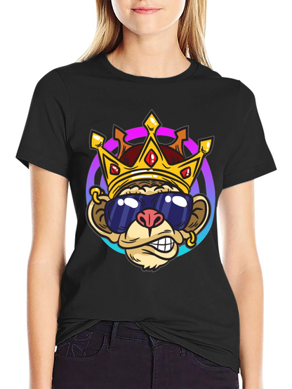 Monkey King Graphic Tee - Cool Cartoon Design