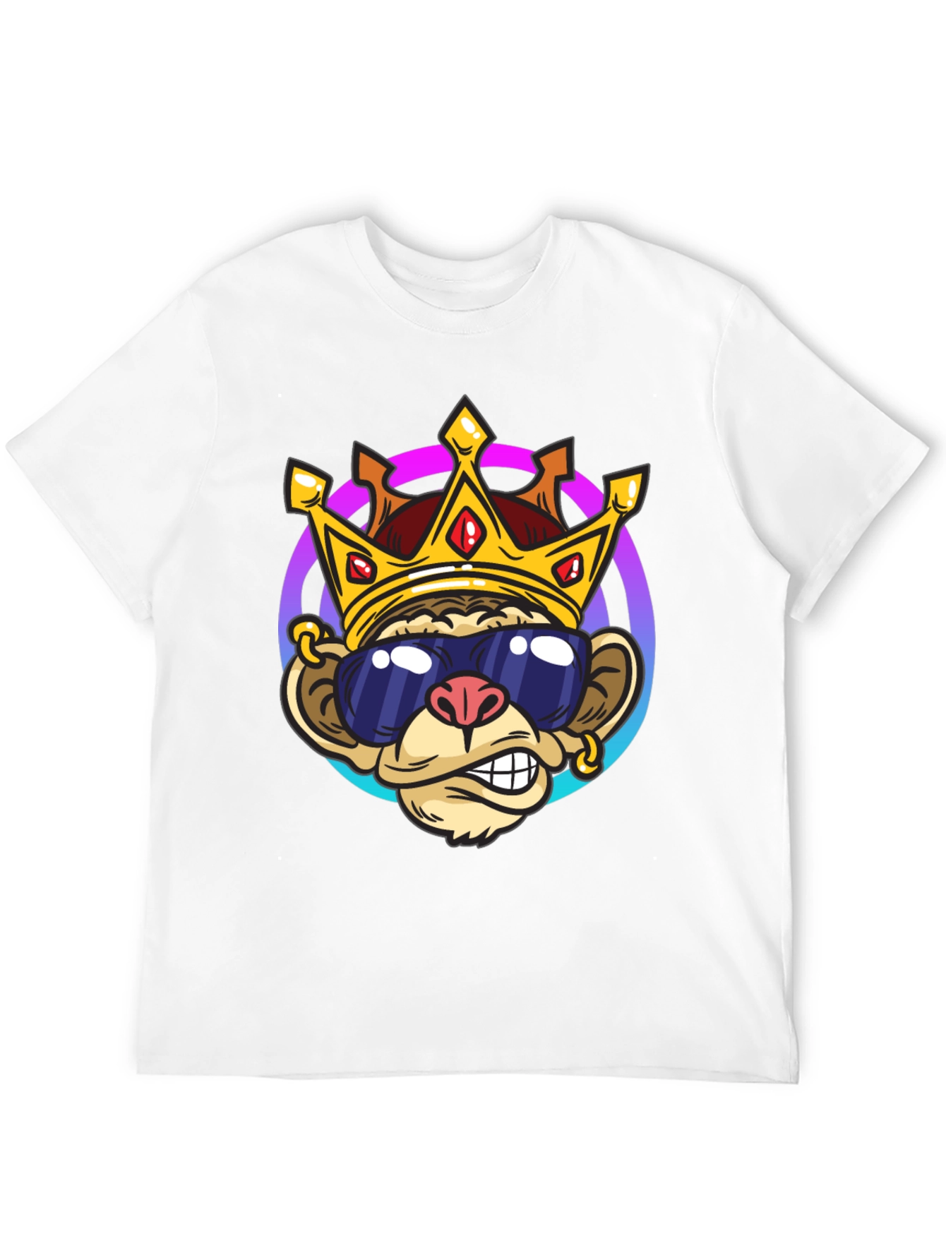 Monkey King Graphic Tee - Cool Cartoon Design