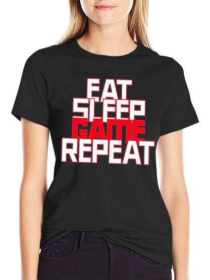 Eat Sleep Game Repeat Graphic Tee