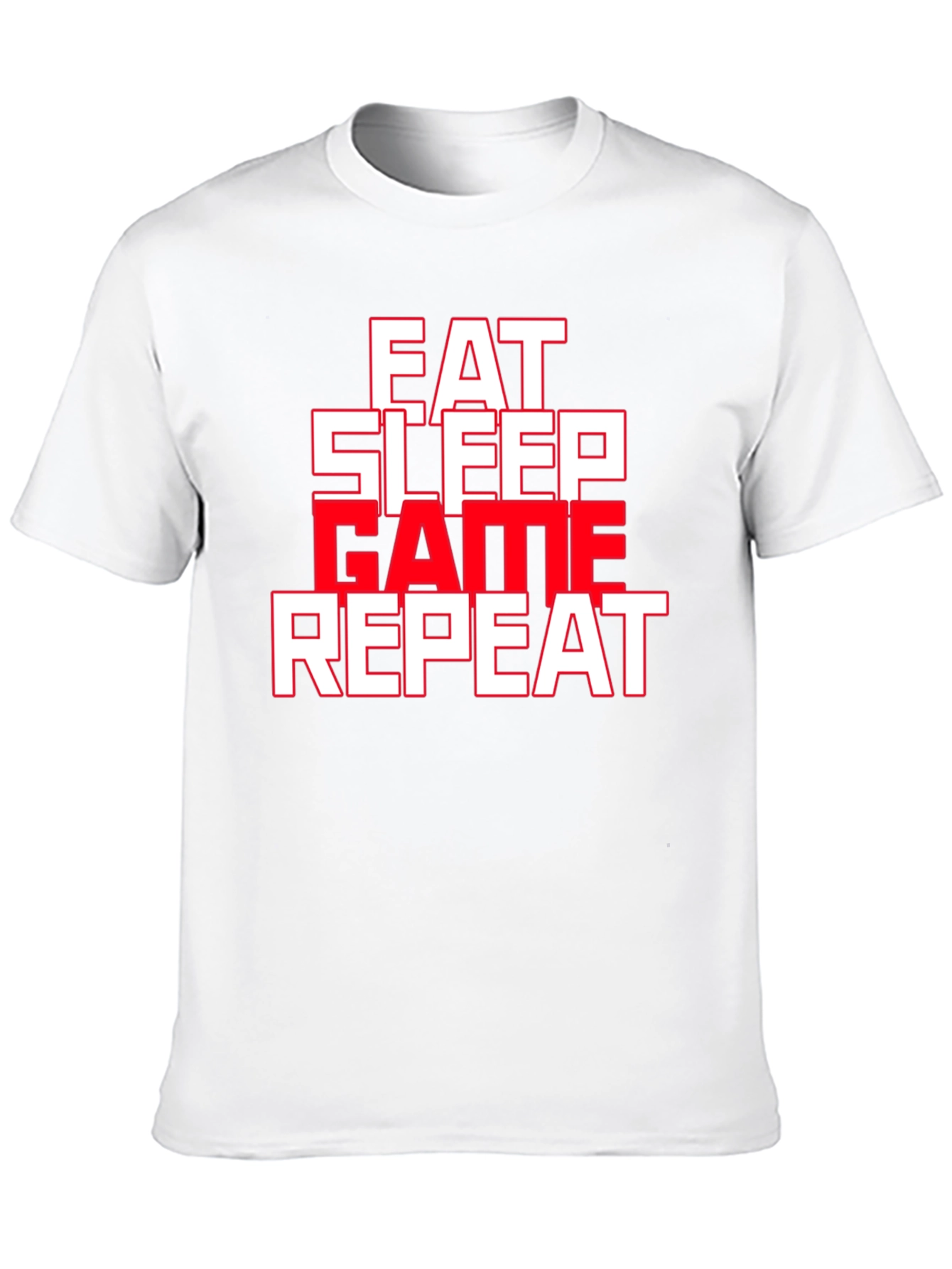 Eat Sleep Game Repeat Graphic Tee