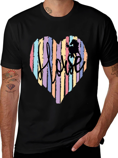 Horse Heart Striped T-Shirt