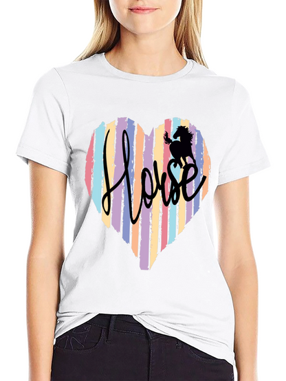 Horse Heart Striped T-Shirt