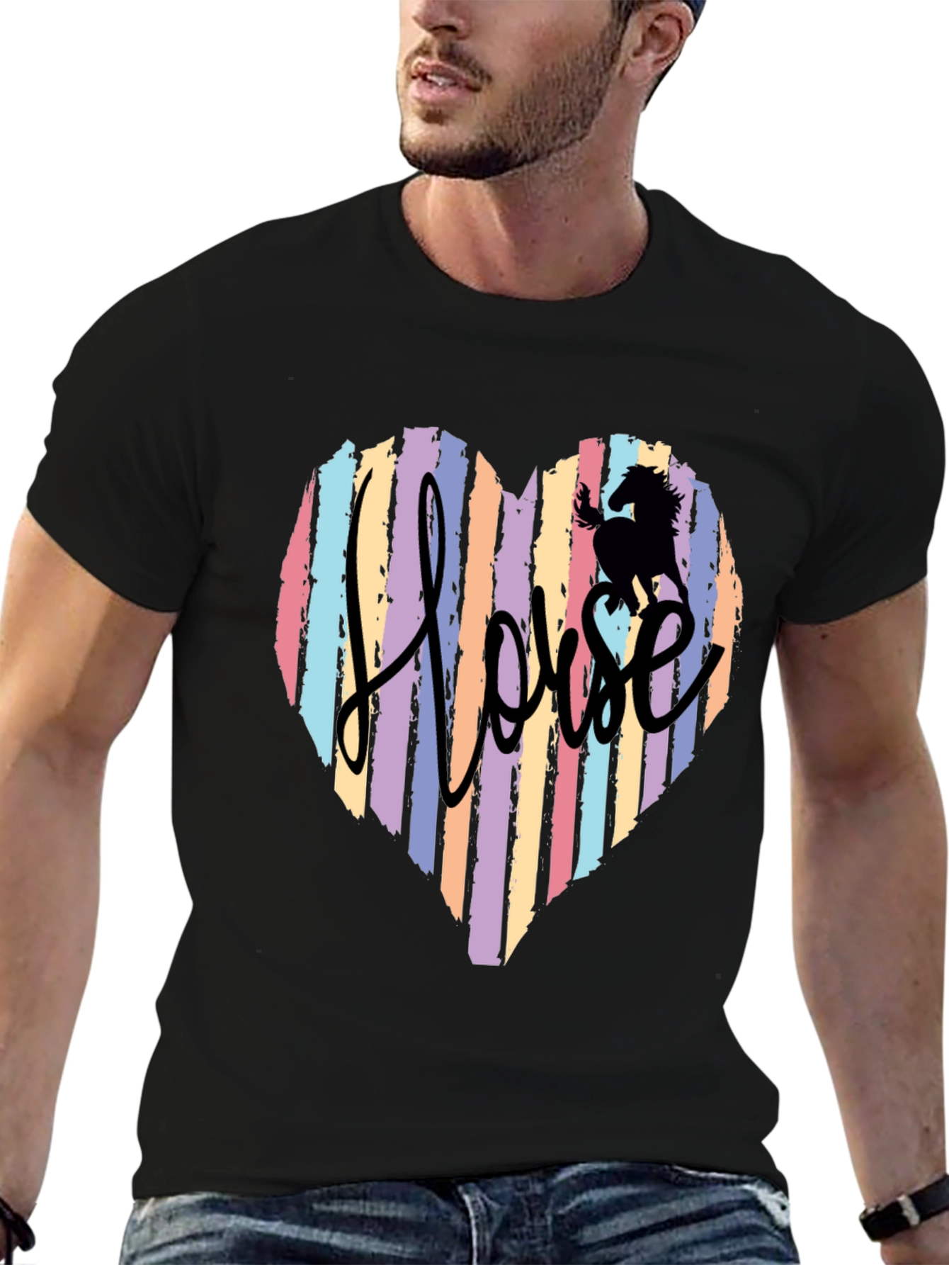 Horse Heart Striped T-Shirt