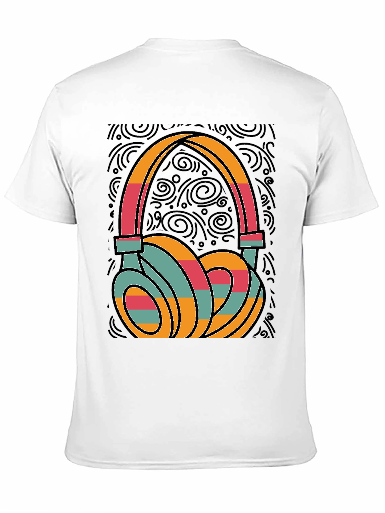 Retro Headphones Graphic Tee - Cool Music Lover T-Shirt