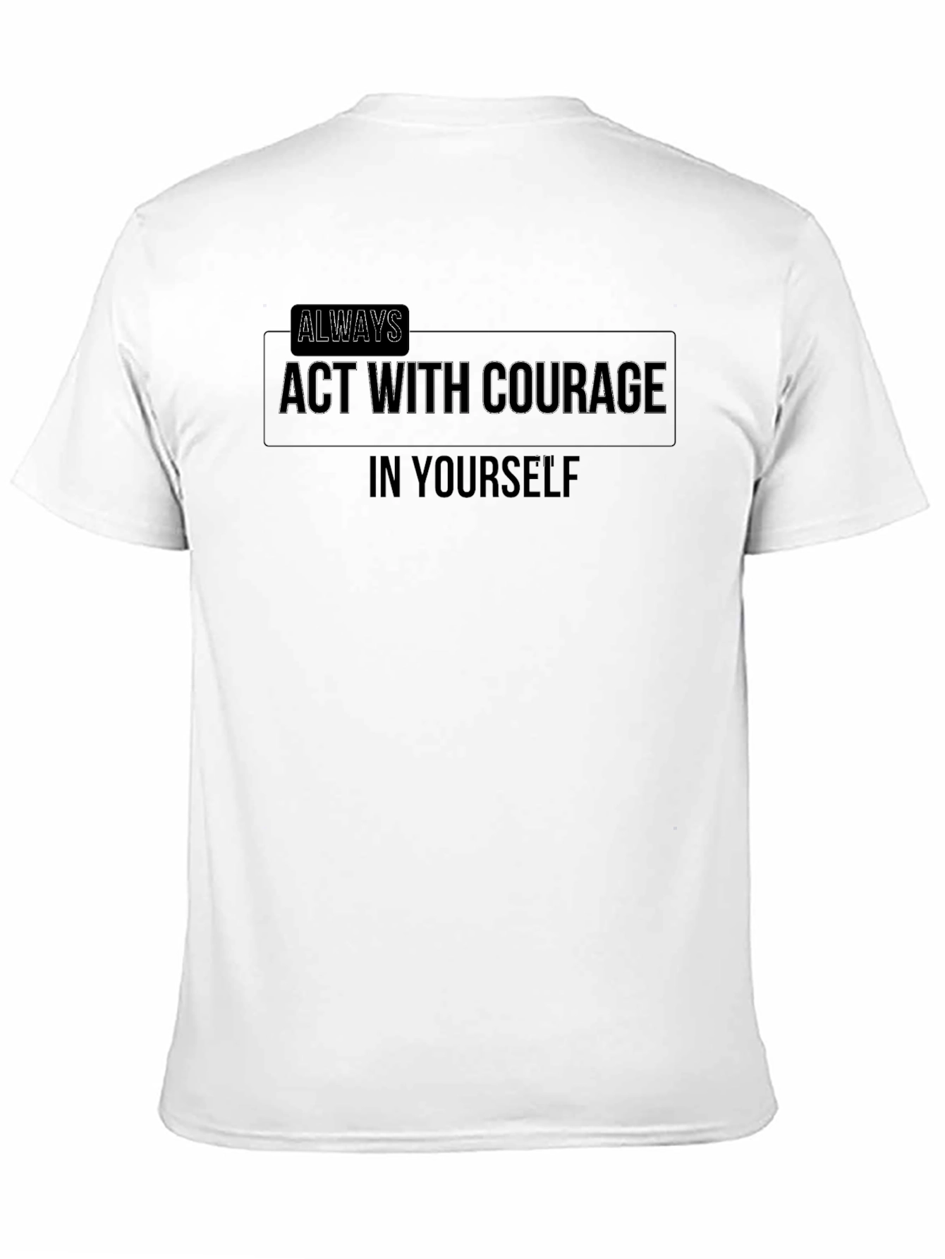 Courage Graphic Black T-Shirt