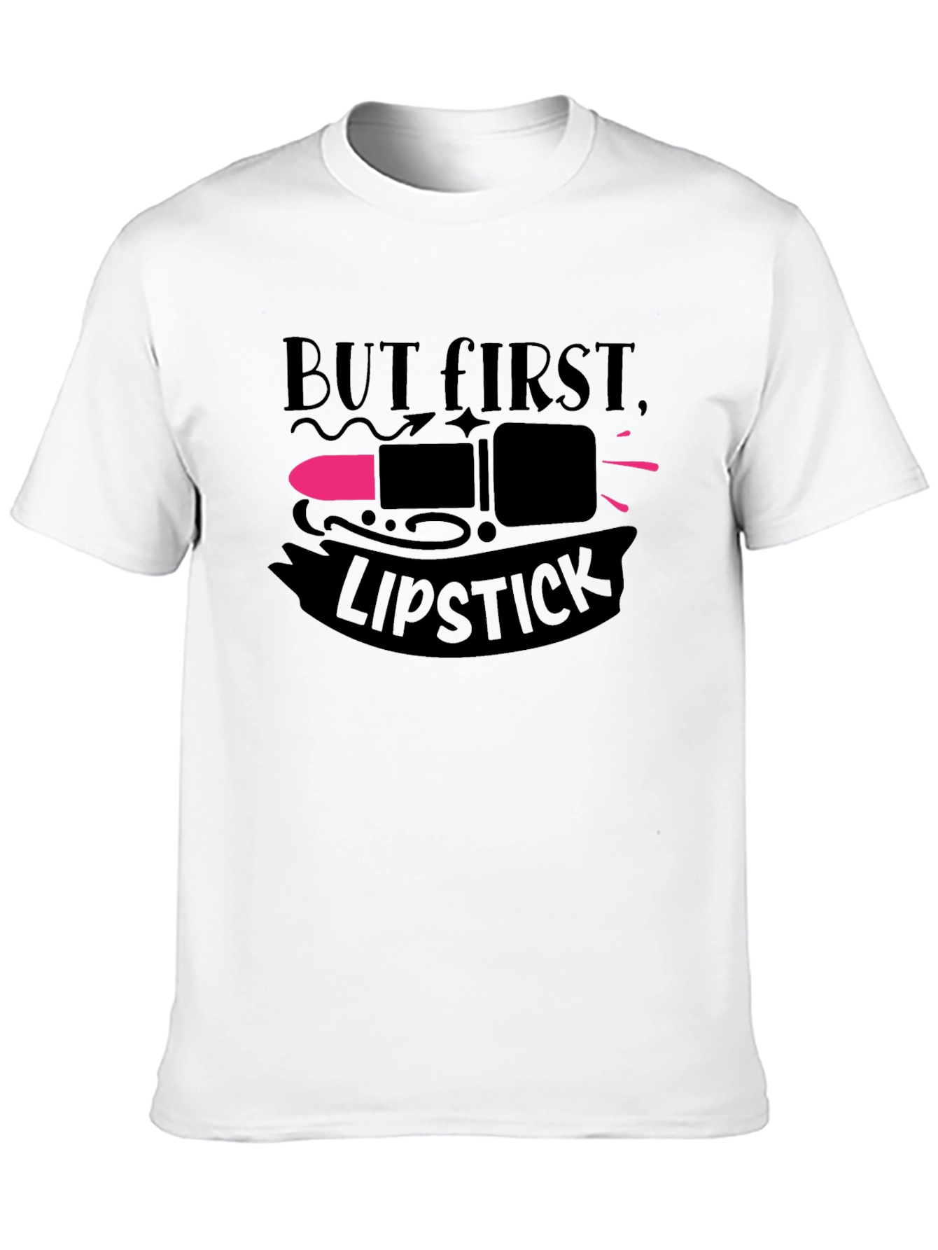 But First Lipstick T-Shirt | Unisex Fashion Tee