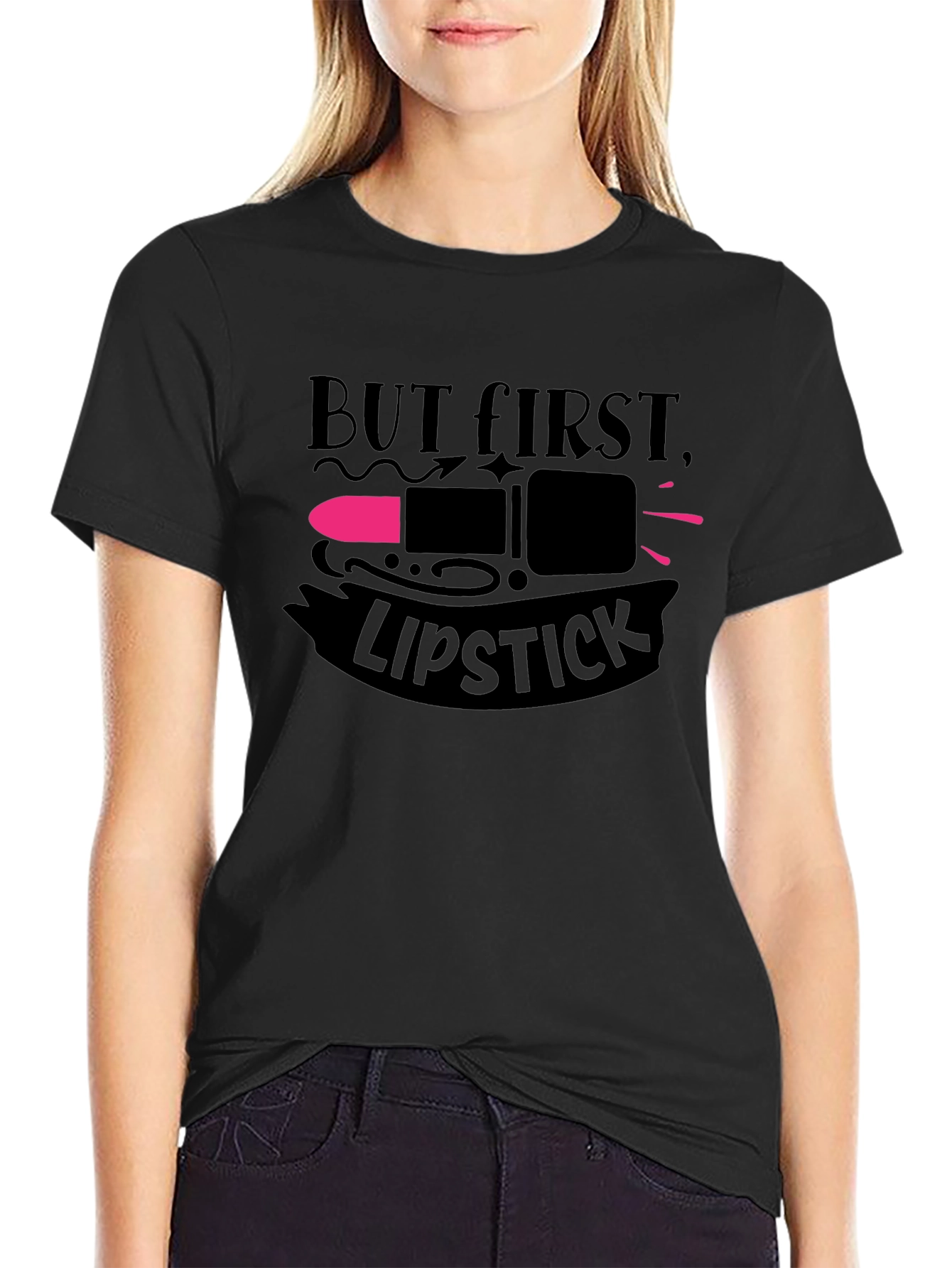 But First Lipstick T-Shirt | Unisex Fashion Tee