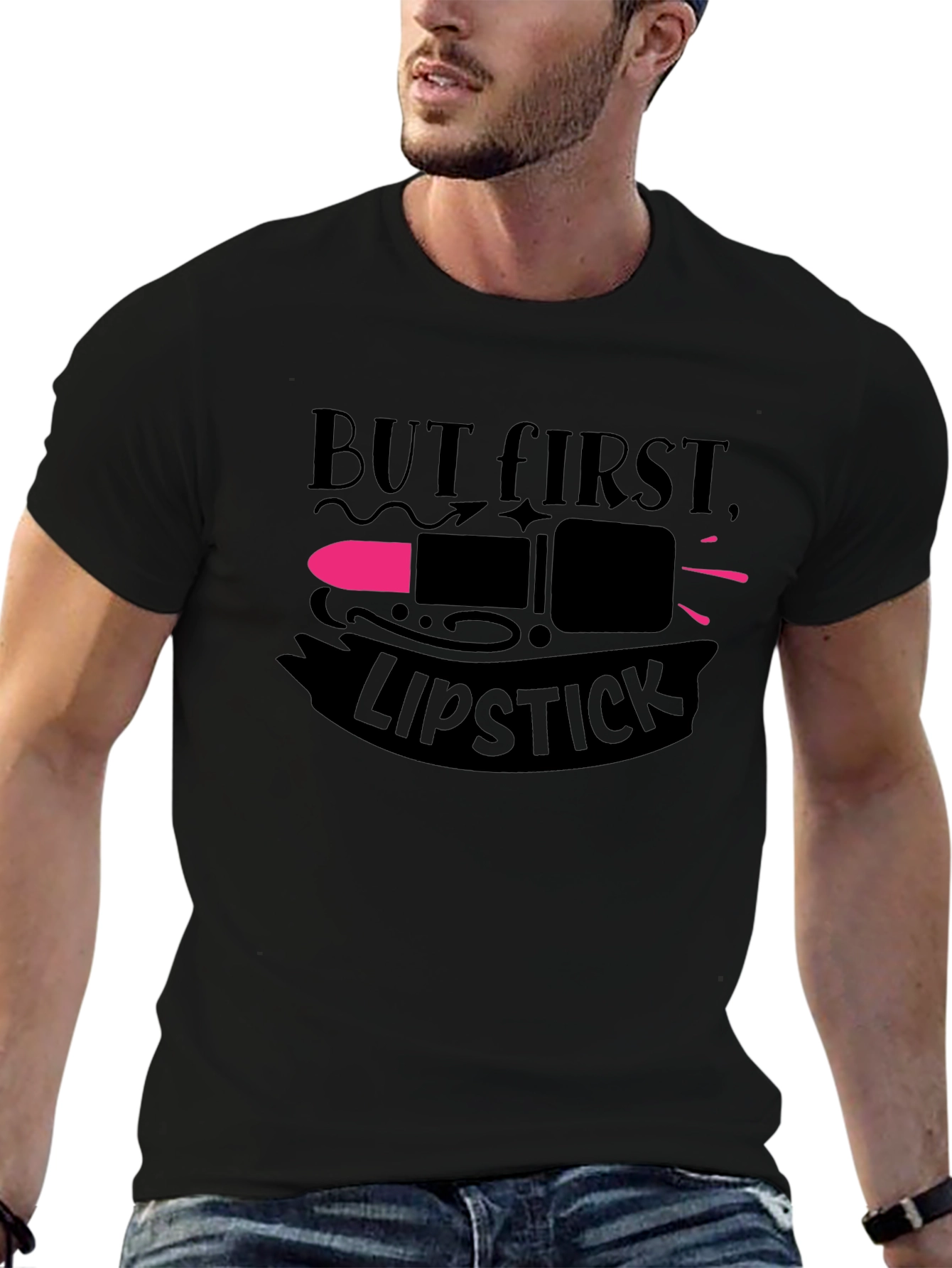 But First Lipstick T-Shirt | Unisex Fashion Tee