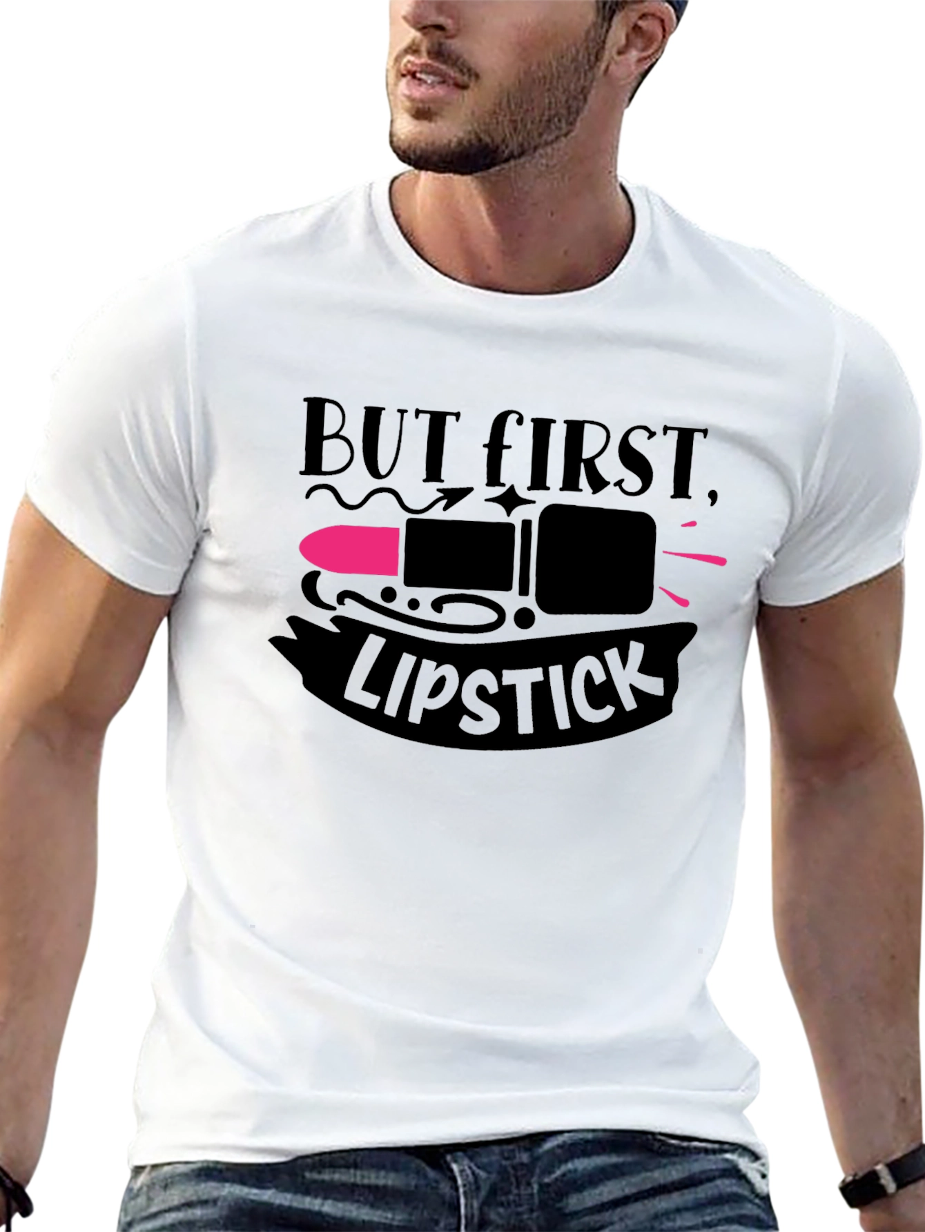 But First Lipstick T-Shirt | Unisex Fashion Tee
