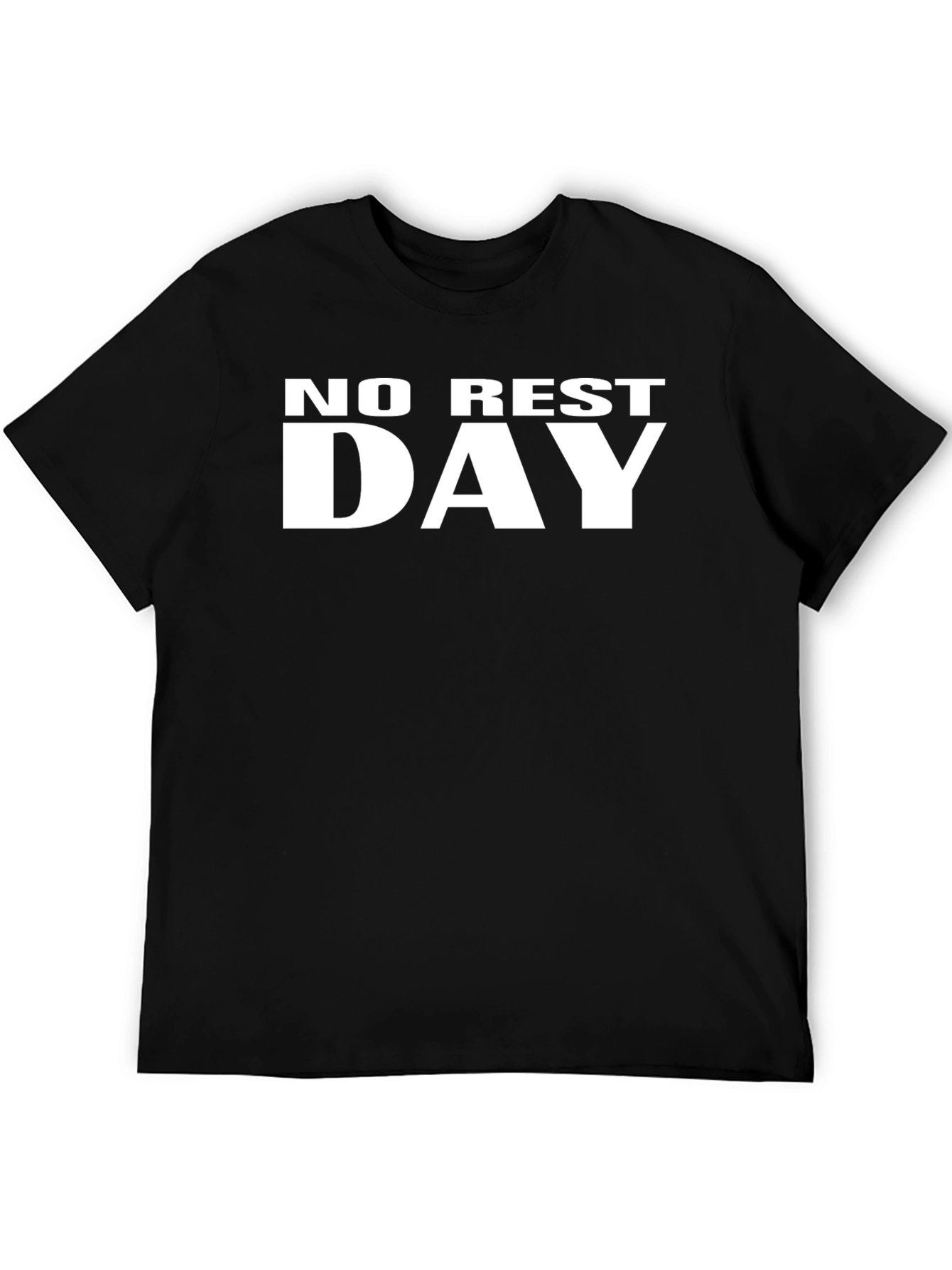 No Rest Day Graphic T-Shirt - Black