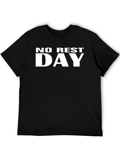 No Rest Day Graphic T-Shirt - Black