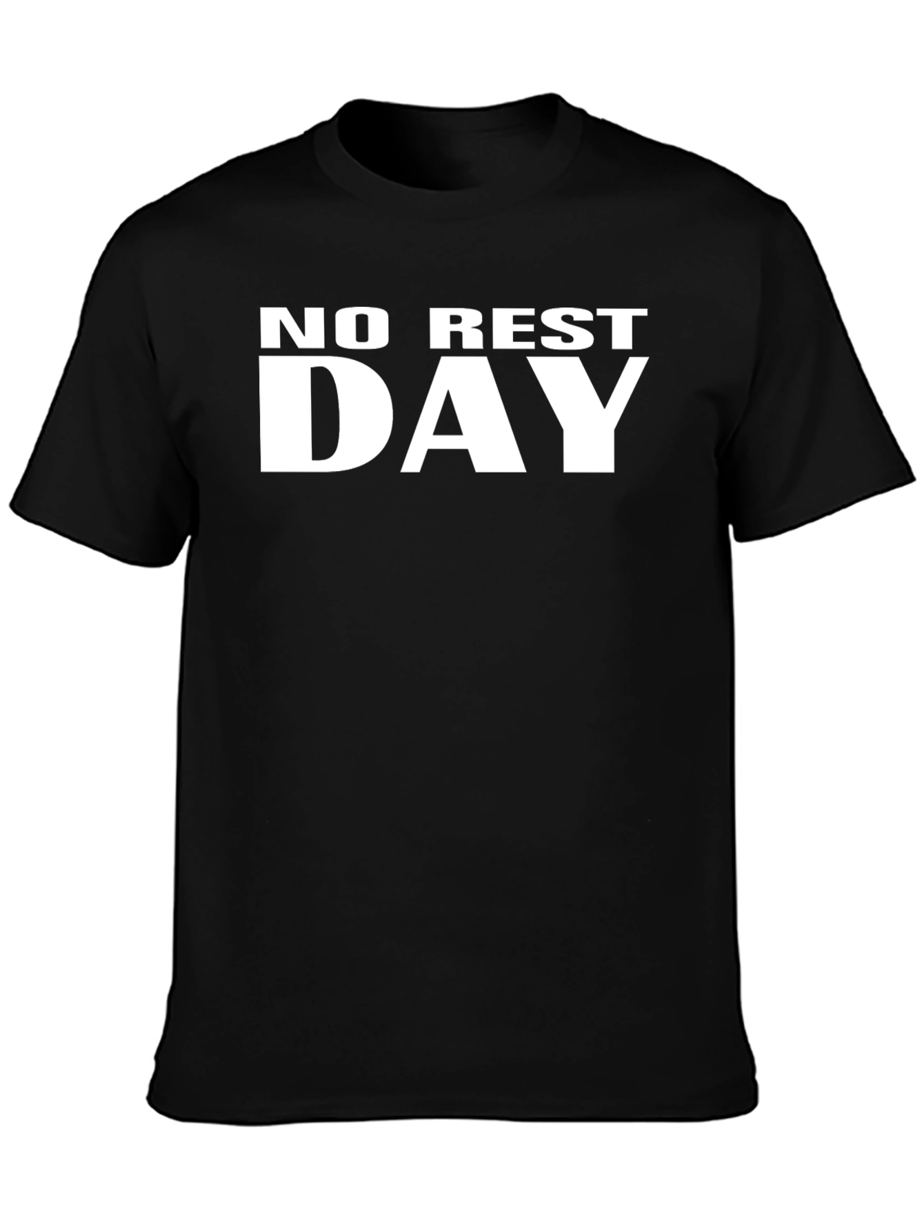 No Rest Day Graphic T-Shirt - Black