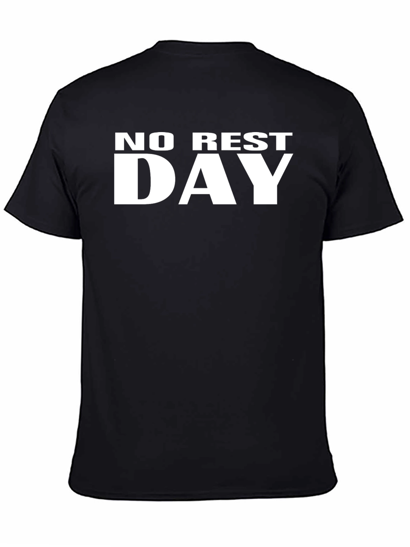 No Rest Day Graphic T-Shirt - Black