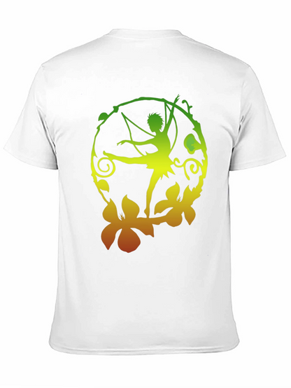 Fantasy Fairy Graphic Black T-Shirt