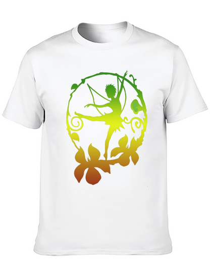 Fantasy Fairy Graphic Black T-Shirt