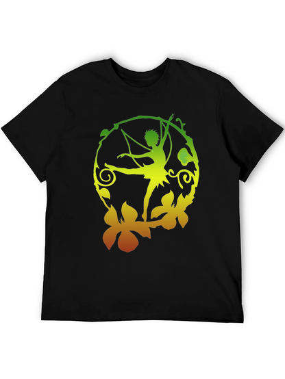 Fantasy Fairy Graphic Black T-Shirt