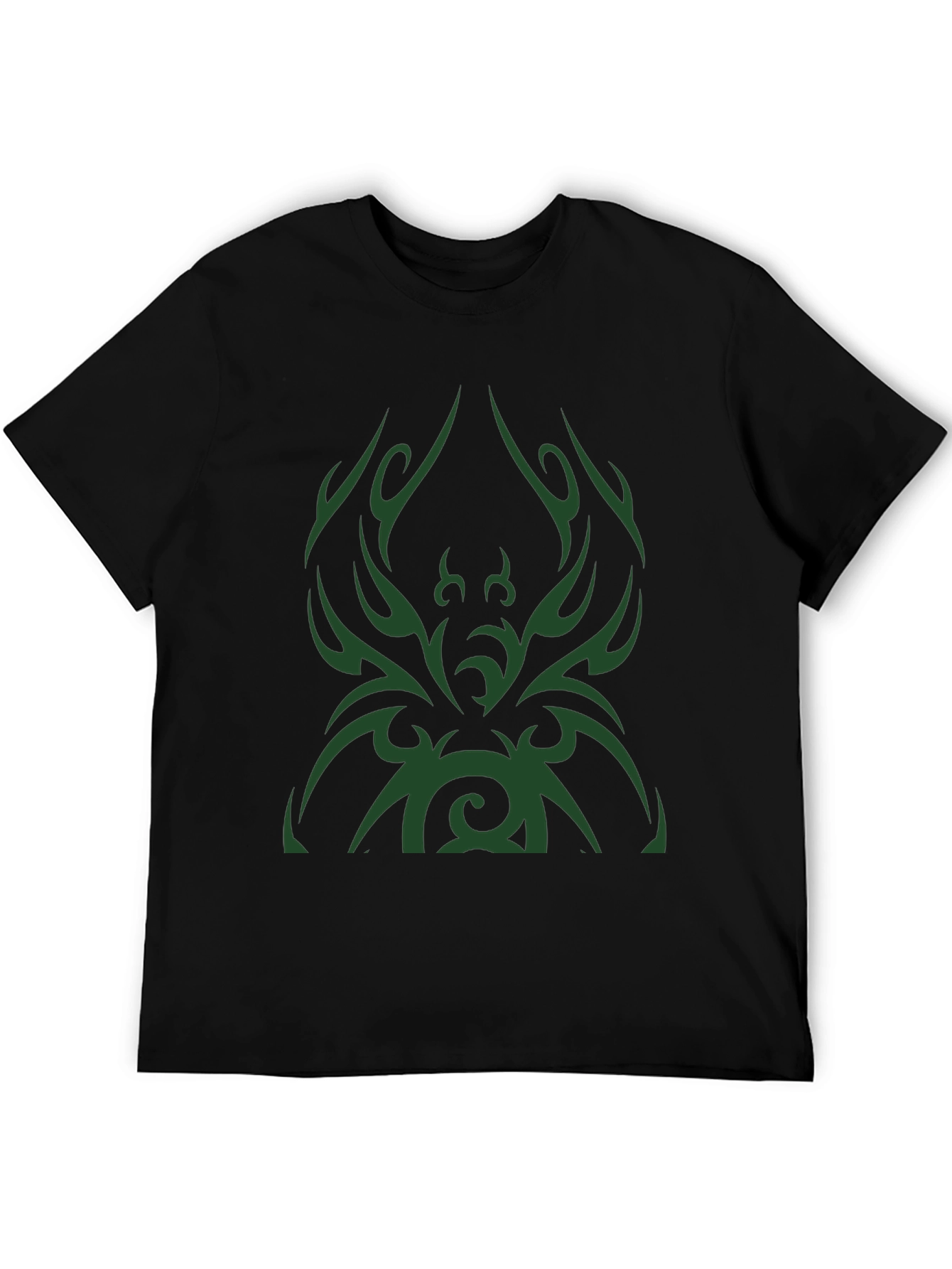 Tribal Design Mens Black T-Shirt