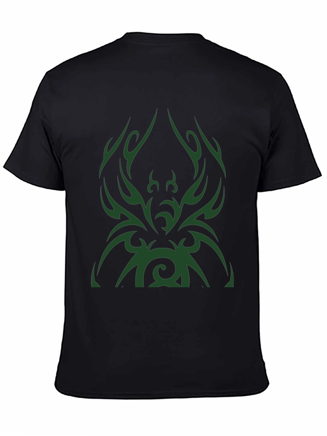 Tribal Design Mens Black T-Shirt