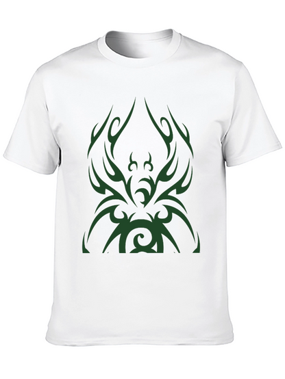Tribal Design Mens Black T-Shirt