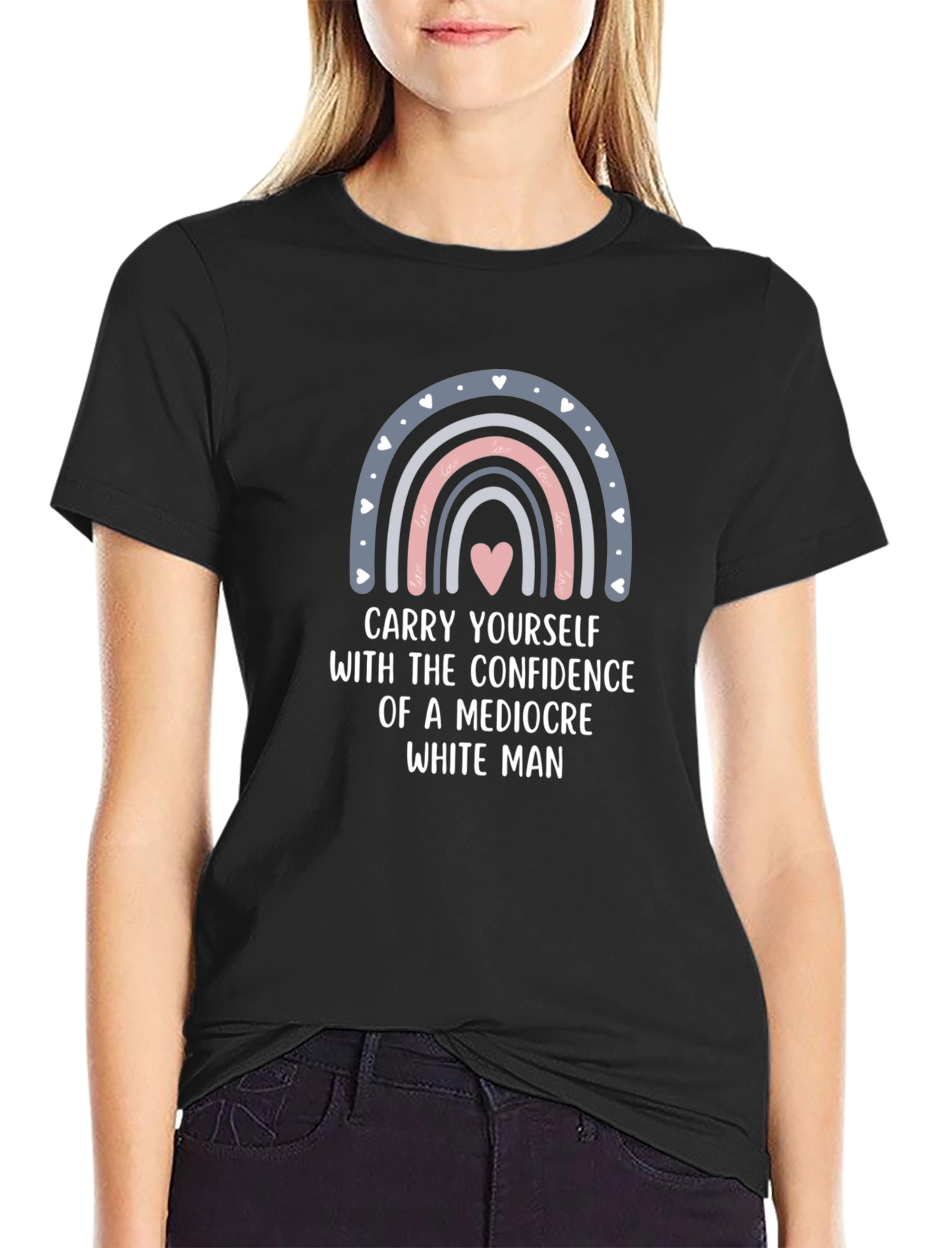 Carry Yourself T-Shirt - Confidence Rainbow Tee