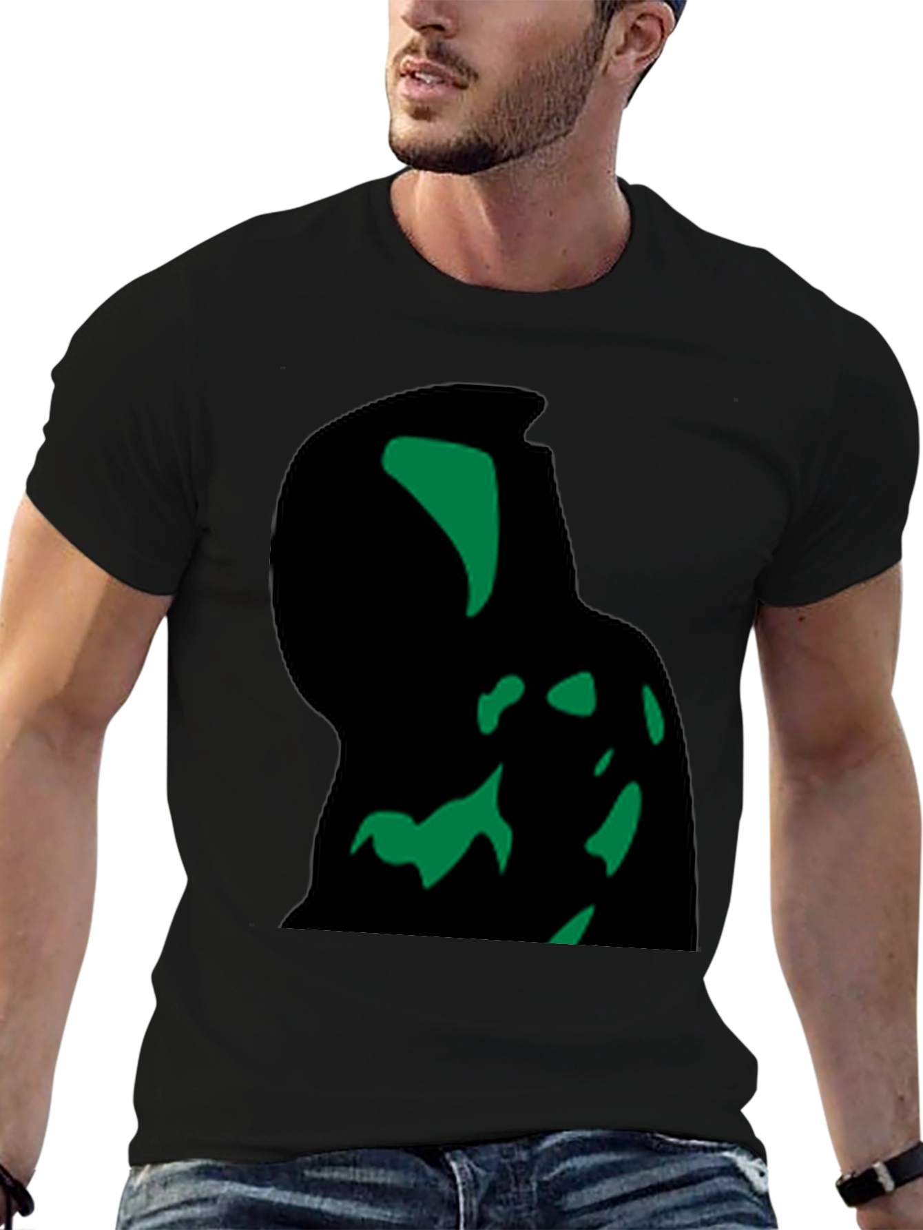 Abstract Graphic Tee - Modern Black T-Shirt