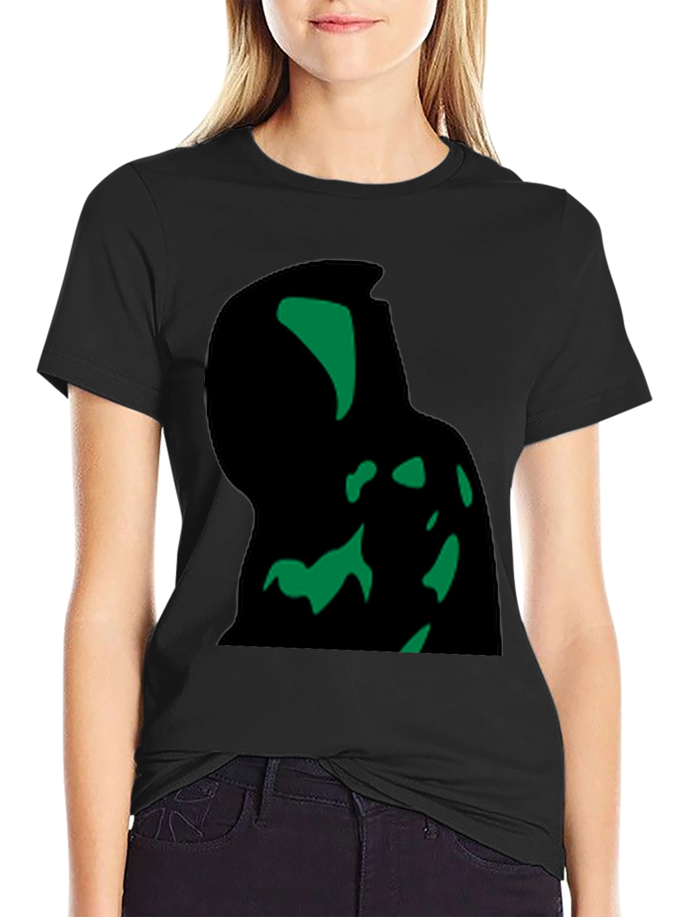 Abstract Graphic Tee - Modern Black T-Shirt