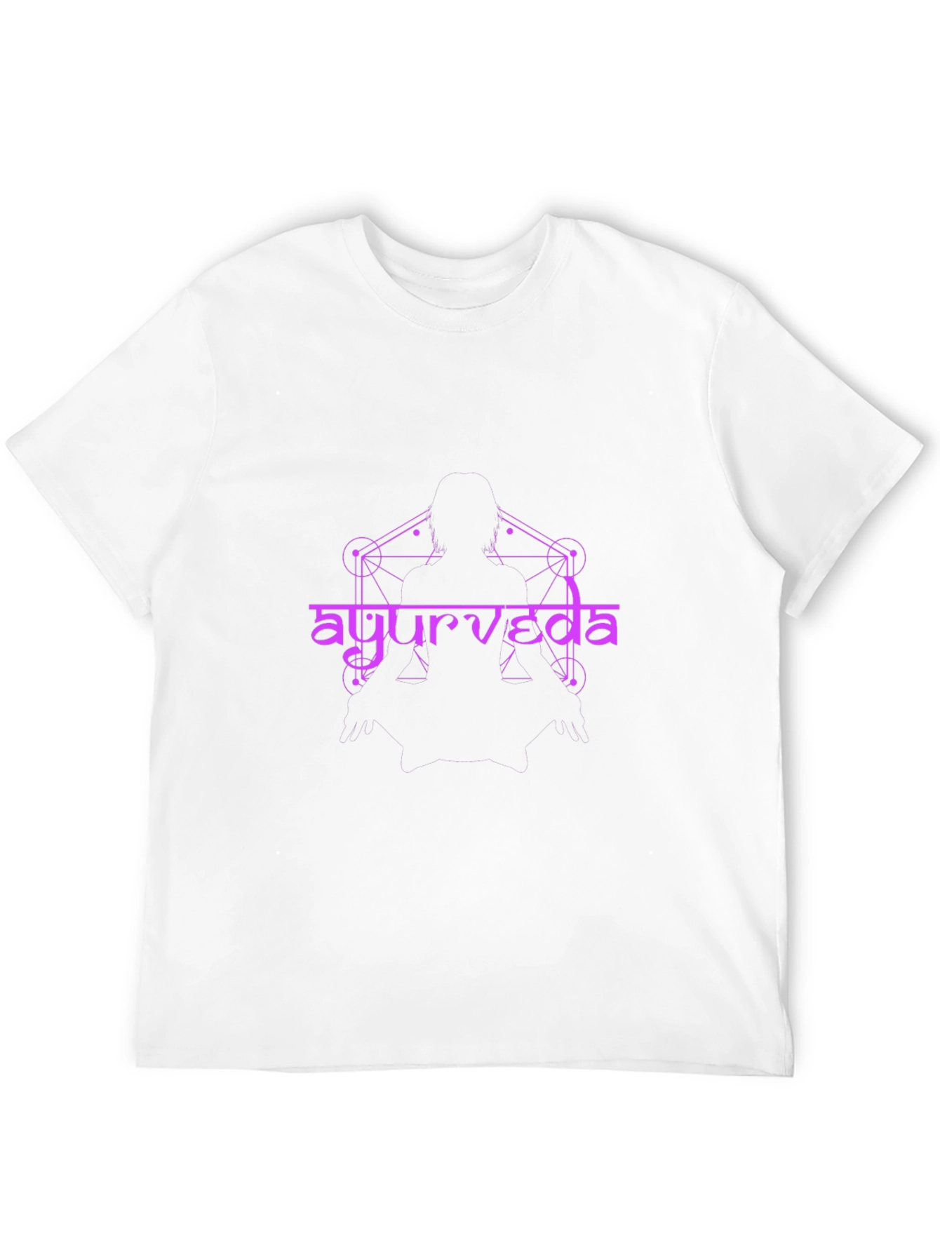 Ayurveda Design Black T-Shirt