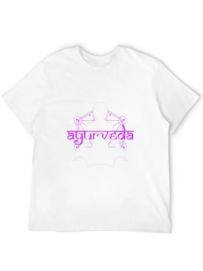 Ayurveda Design Black T-Shirt