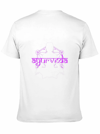 Ayurveda Design Black T-Shirt