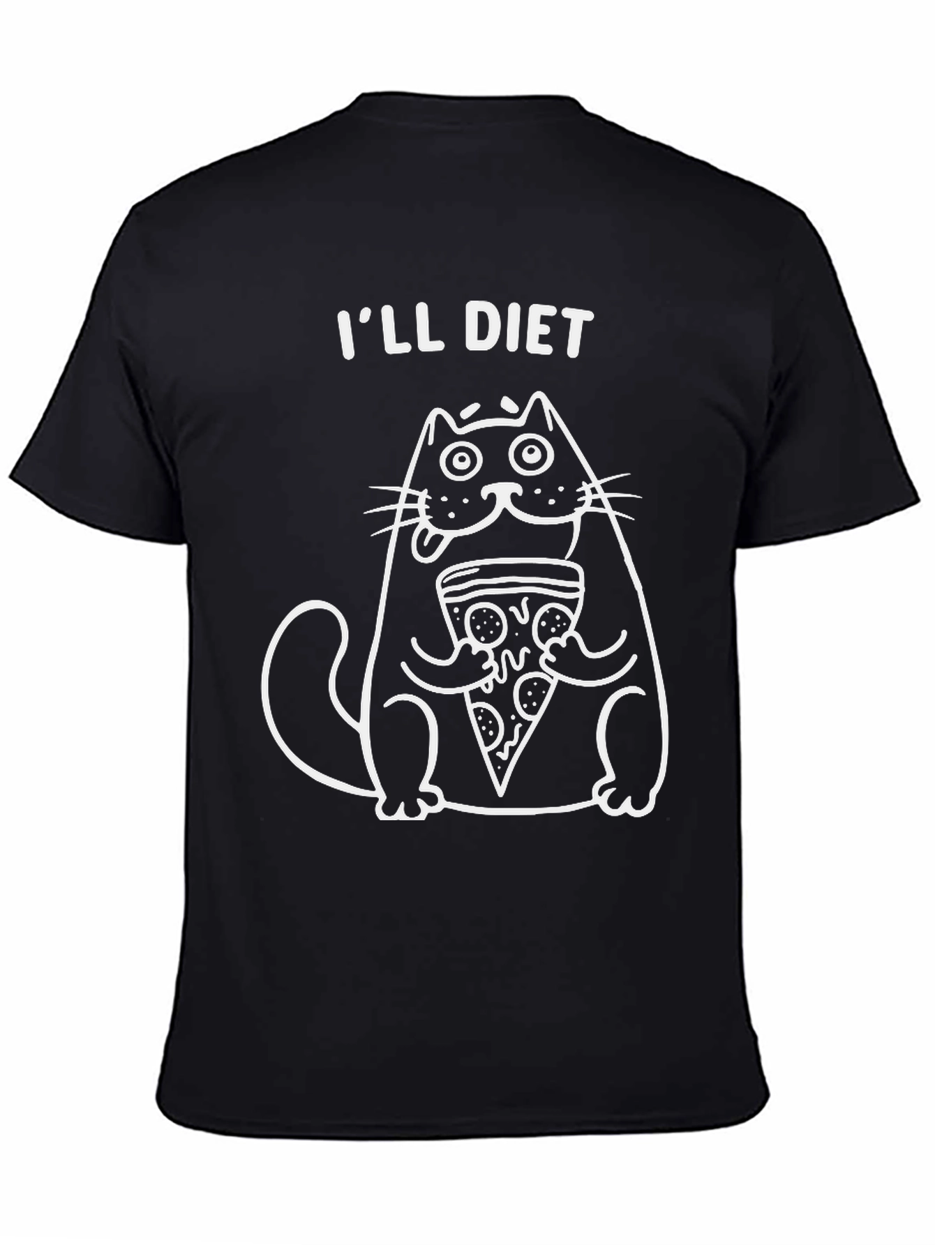 Ill Diet Cat Pizza Graphic Tee
