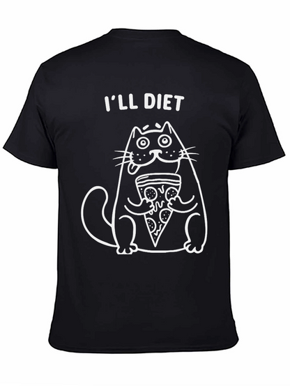Ill Diet Cat Pizza Graphic Tee