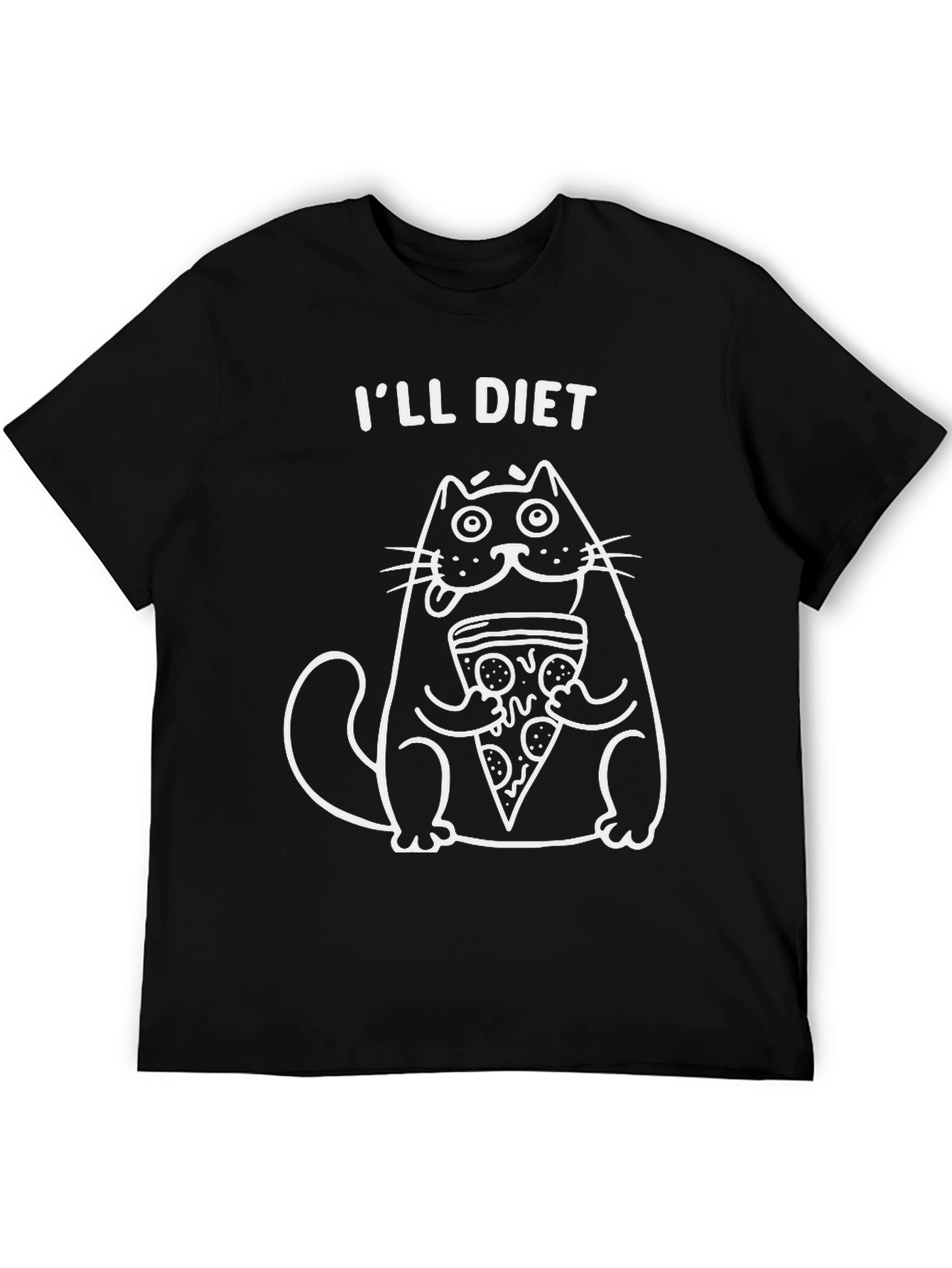 Ill Diet Cat Pizza Graphic Tee