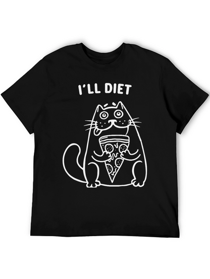 Ill Diet Cat Pizza Graphic Tee