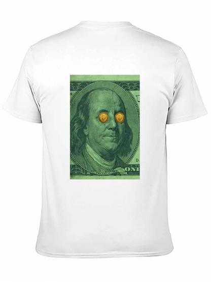 Bitcoin Eyes Benjamin Franklin Graphic Tee