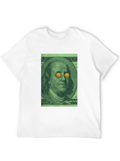 Bitcoin Eyes Benjamin Franklin Graphic Tee