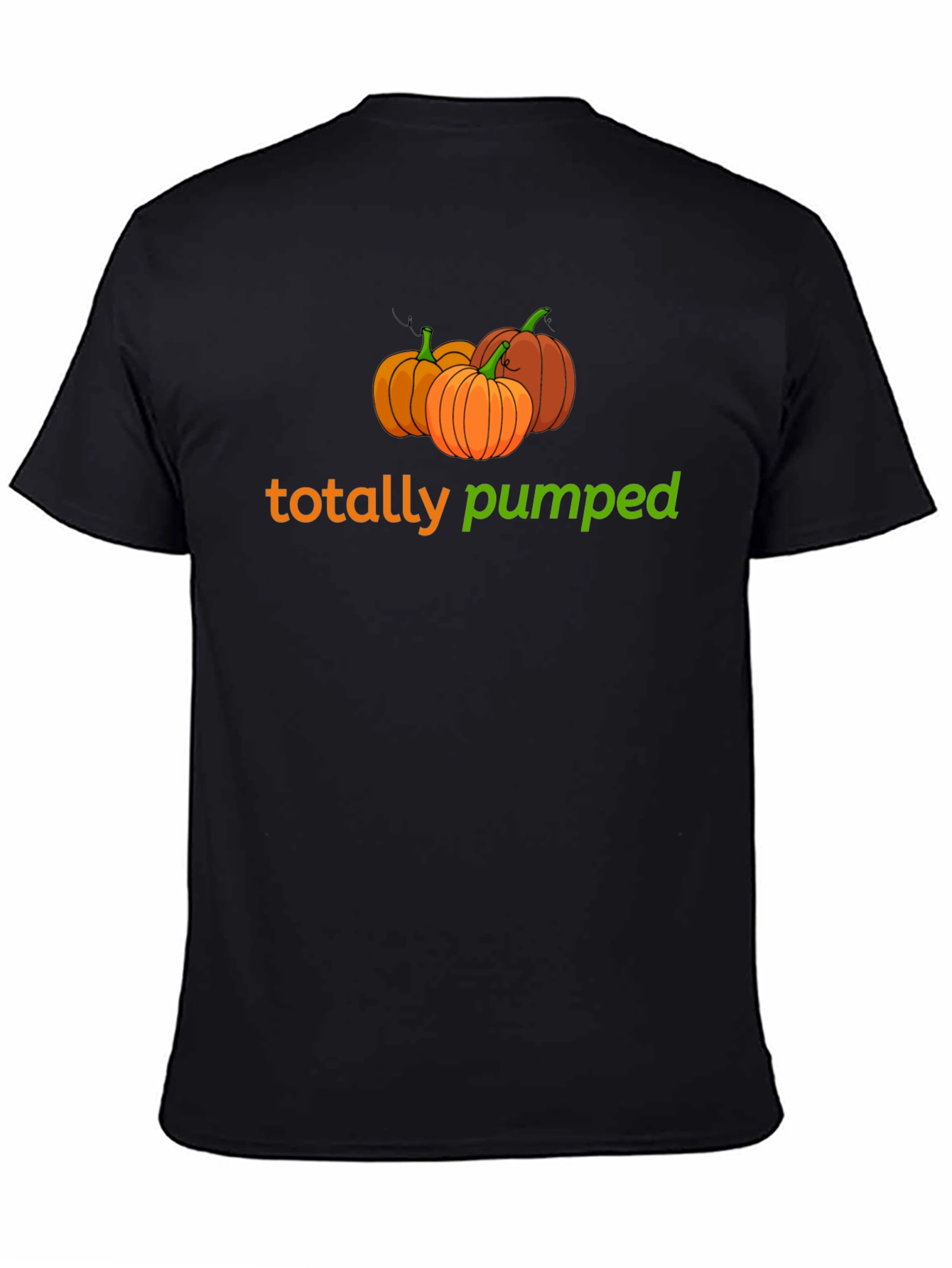 Totally Pumped Pumpkin Graphic T-Shirt